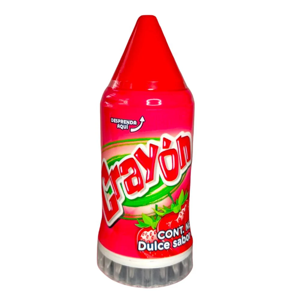 Crayon Strawberry, lecca lecca alla fragola da 28g