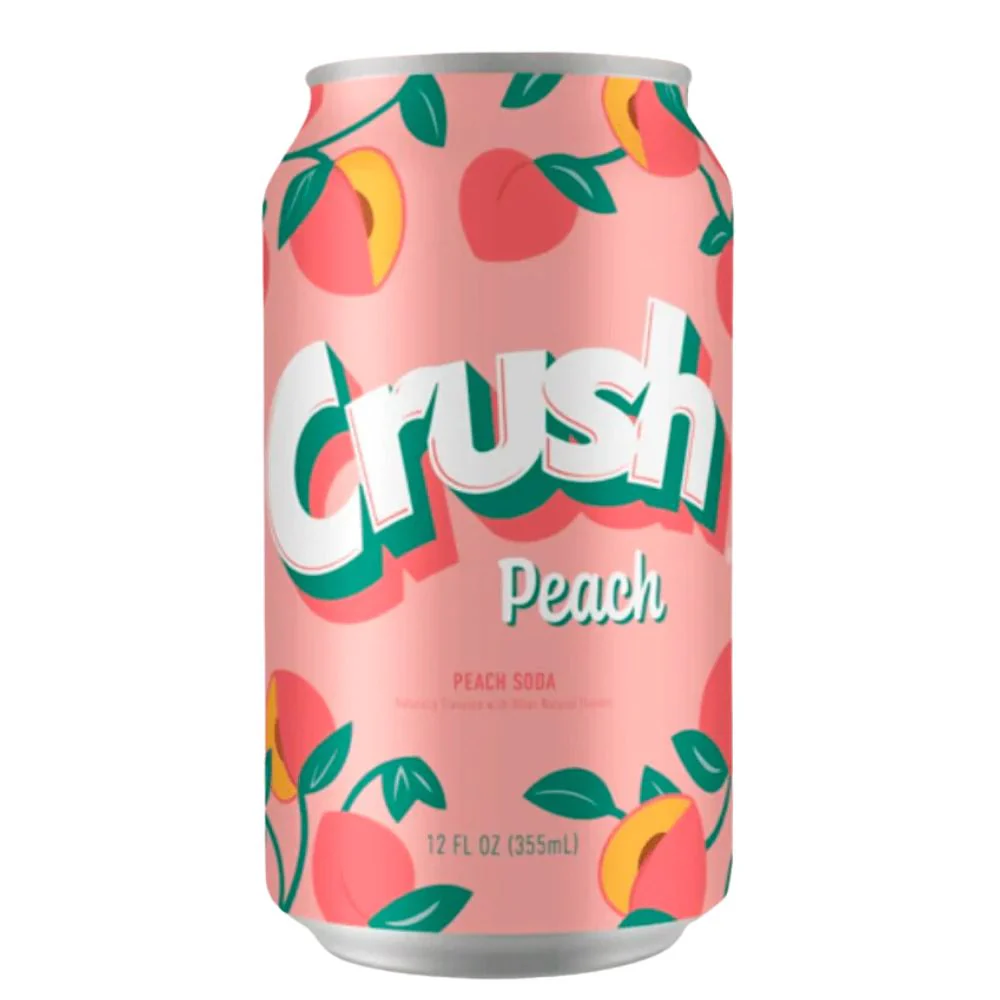 Crush Peach, bevanda alla pesca da 355 ml