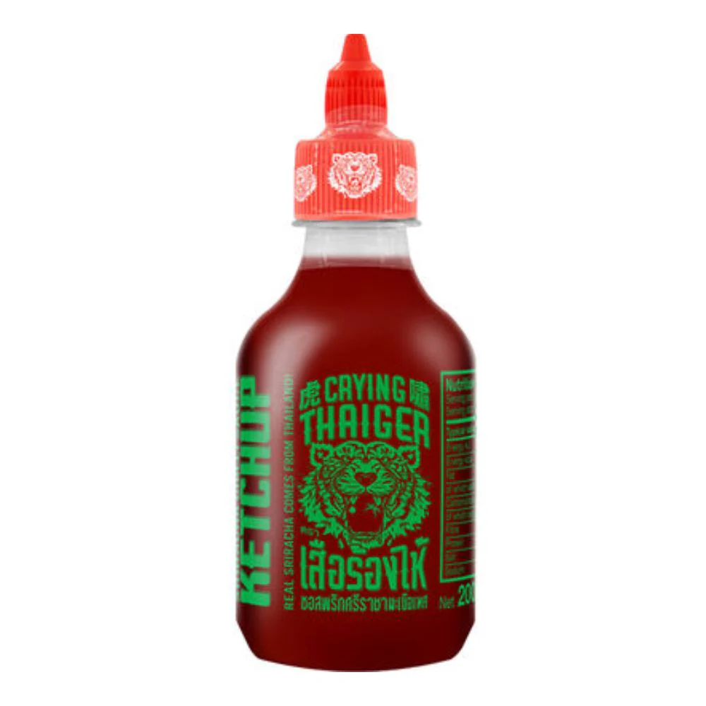 Crying Thaiger Sriracha Chilli Sauce Ketchup, salsa ketchup al chili Sriracha da 200ml