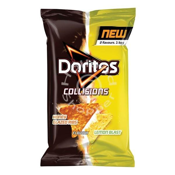 Doritos Collisions Honey Glazed Ribs and Lemon Blast, nachos al limone e al miele da 162g
