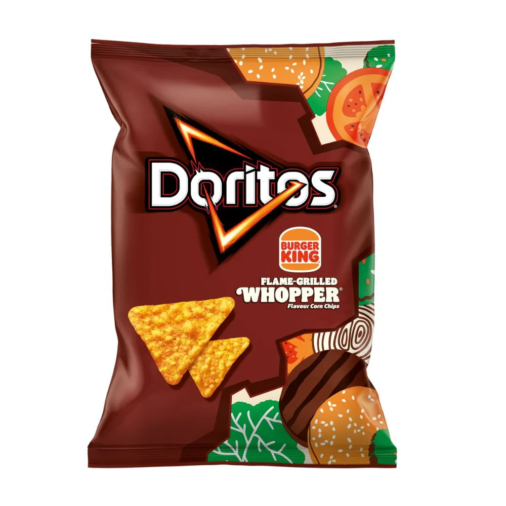 Doritos Flame-Grilled Whopper, nachos al gusto di hamburger da 70g
