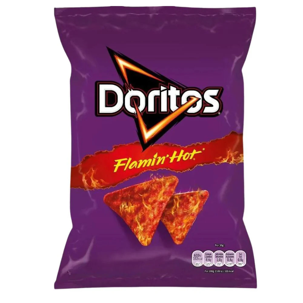 Doritos Flamin' Hot, nachos piccanti da 75g
