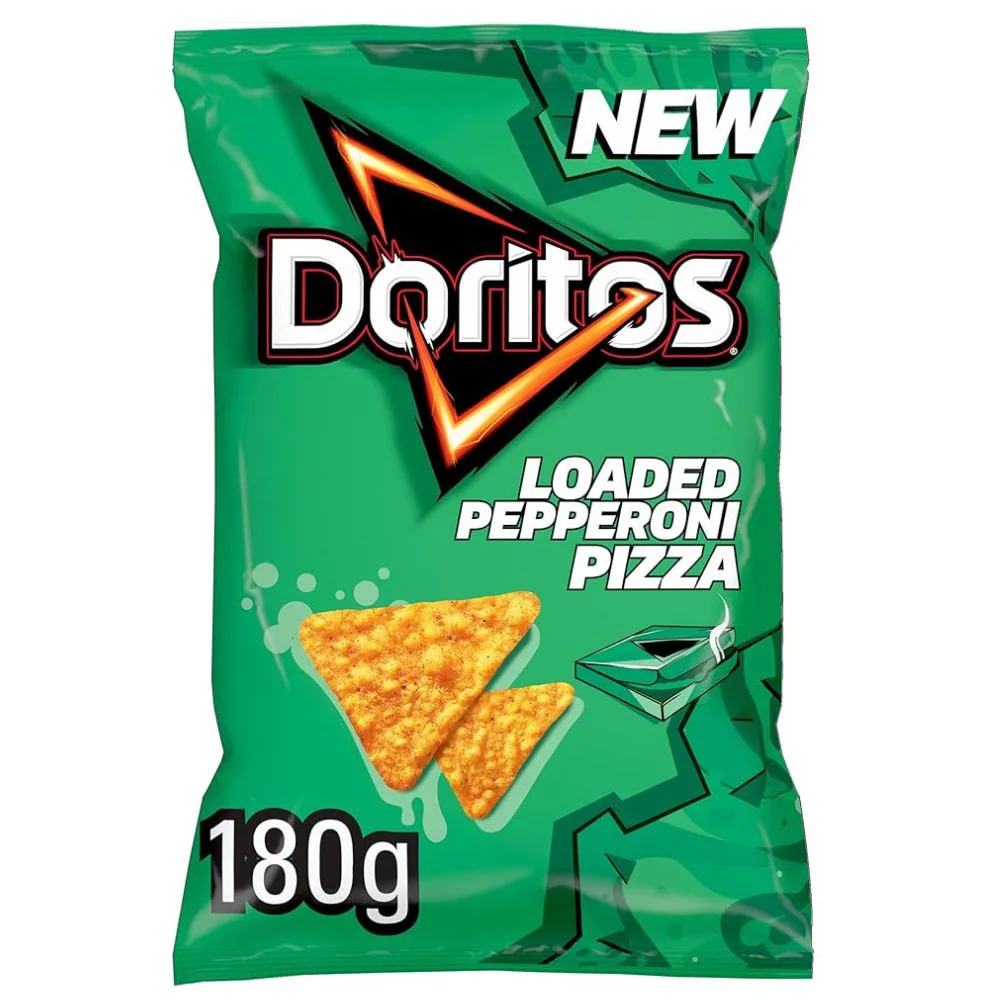 Doritos Loaded Pepperoni Pizza, nachos al gusto di pizza con salame da 180g