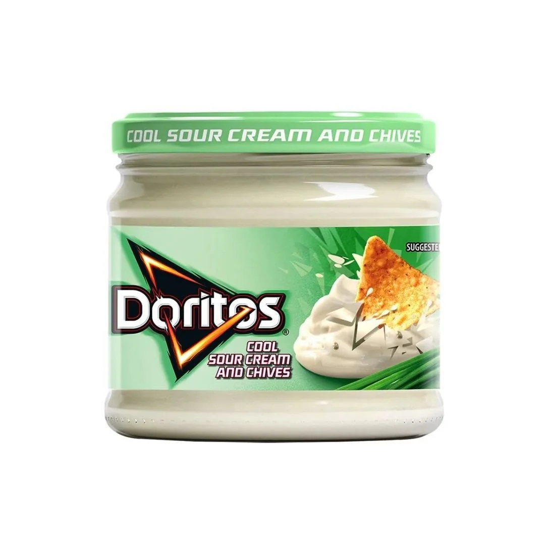 Doritos Cool Sour Cream and Chives, salsa al formaggio e alle erbe da 300g