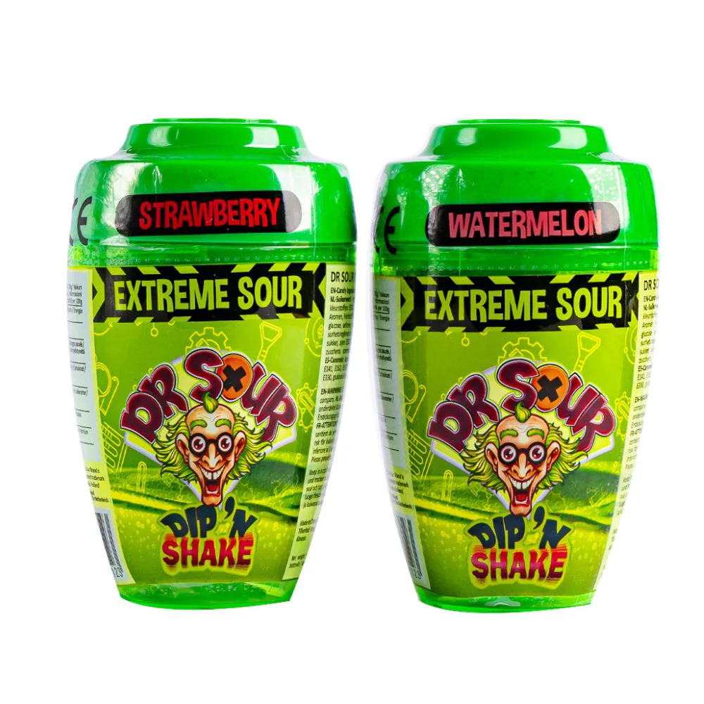 Dr. Sour Dip'N Shake, lecca lecca aspro con polverina gusto a sorpresa da 21g