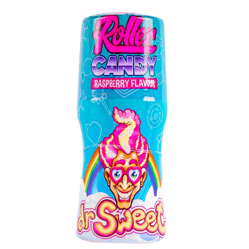 Dr. Sweet Roller Candy Raspberry Flavour, caramella roll al lampone da 40g