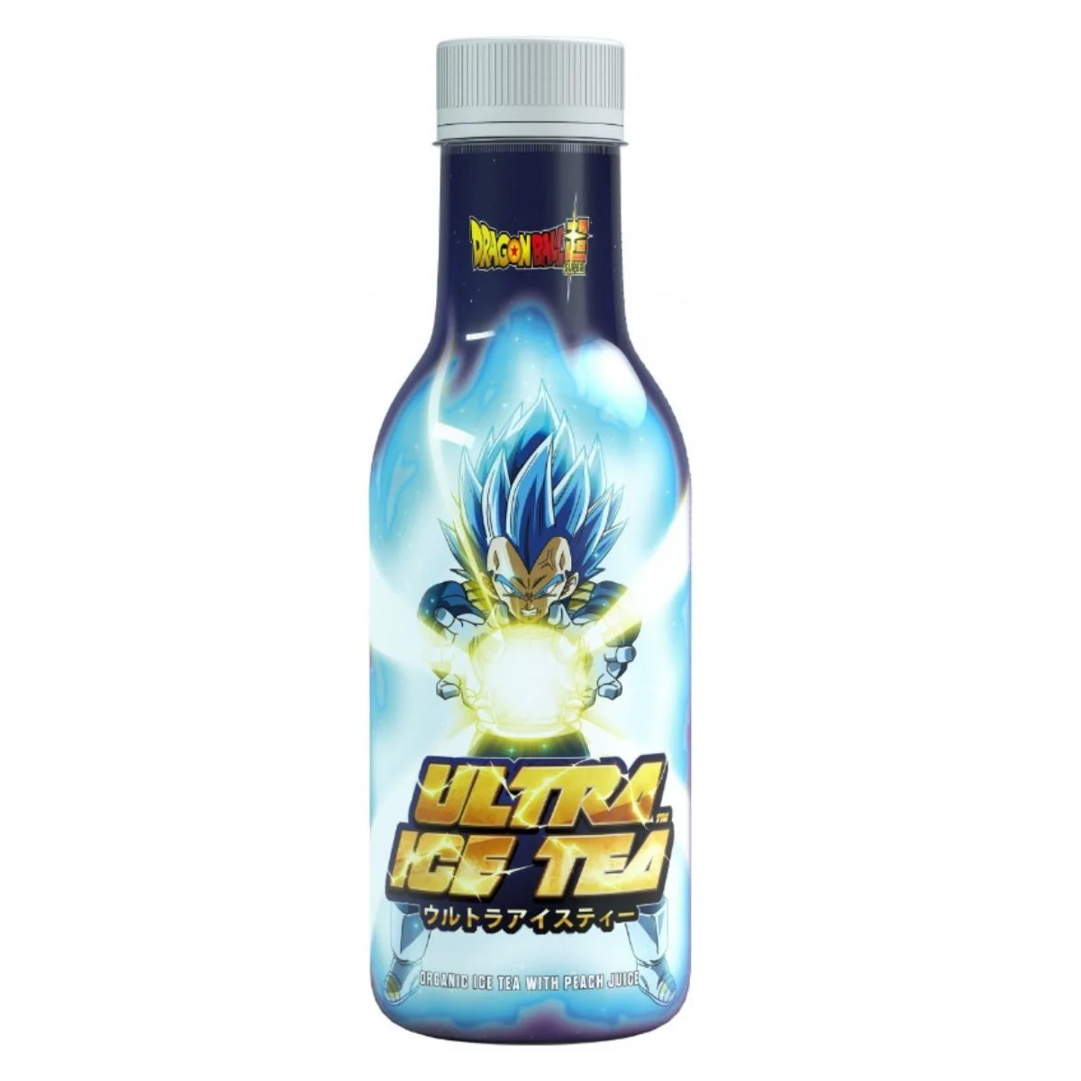 Dragon Ball Ice Tea Super Vegeta, tè alla pesca da 500ml
