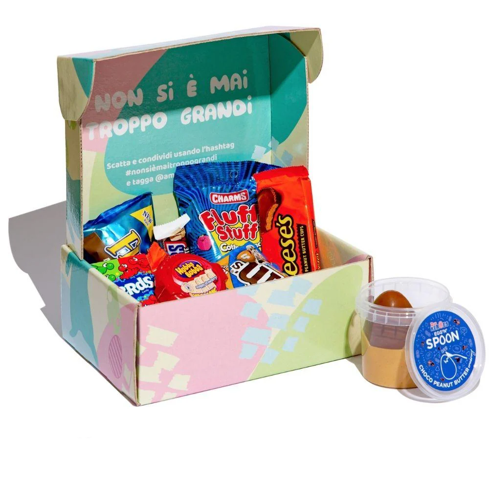 Easter Box con New Heroes Egg'n'Spoon, scatola di Pasqua a sorpresa con almeno 13 prodotti