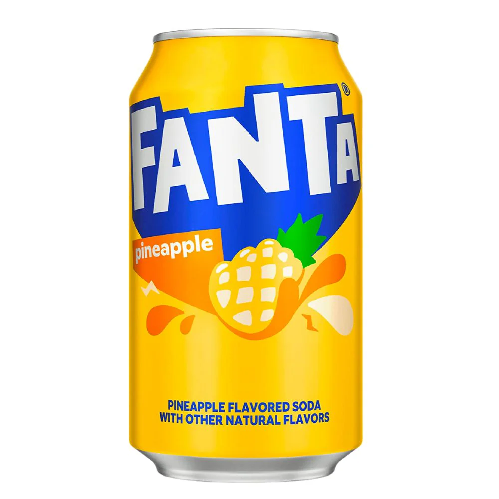 Fanta Pineapple, bevanda all'ananas da 355 ml