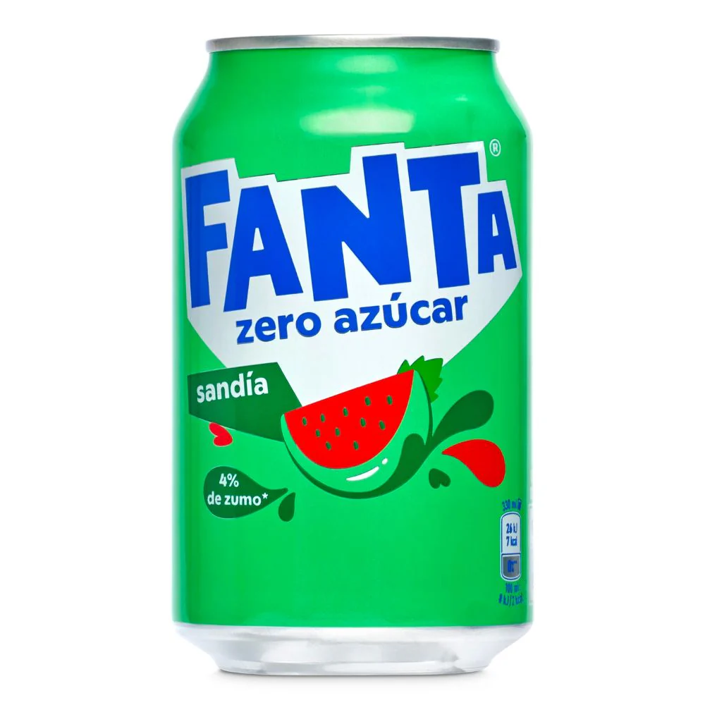 Fanta Sandía, bevanda frizzante al gusto di anguria da 330ml
