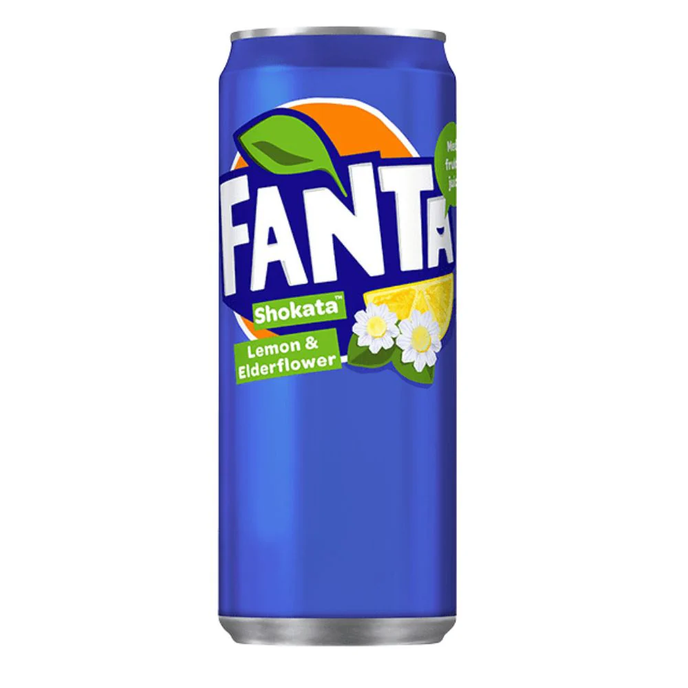 Fanta Shokata, bevanda gassata al gusto di limone e fiori di sambuco da 330ml