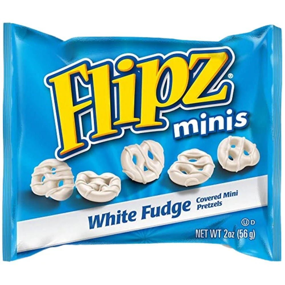 Flipz White Fudge Covered Pretzels, pretzel ricoperti di cioccolato bianco da 56g