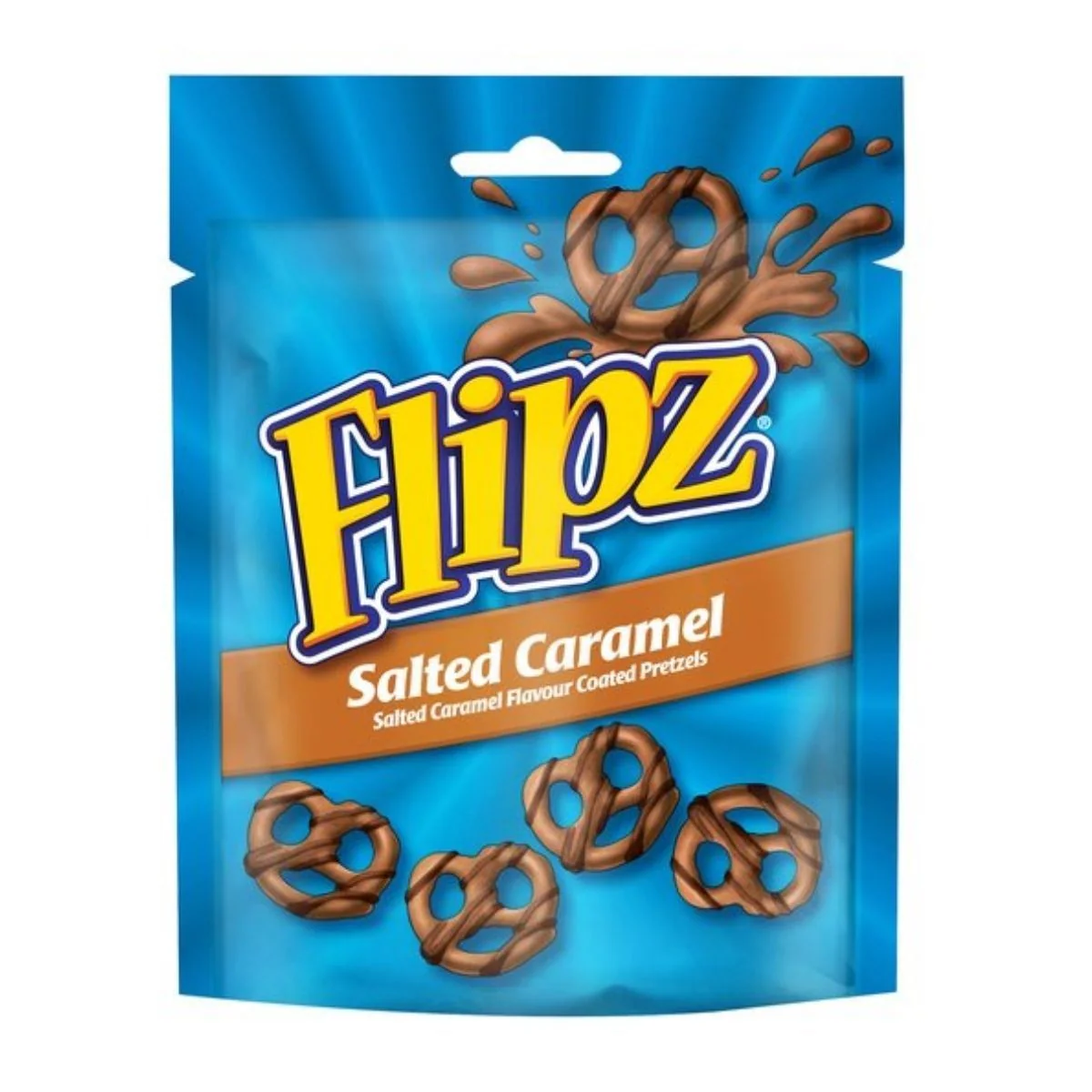 Flipz Salted Caramel Coated Pretzel, pretzel rivestiti da caramello salato da 90g