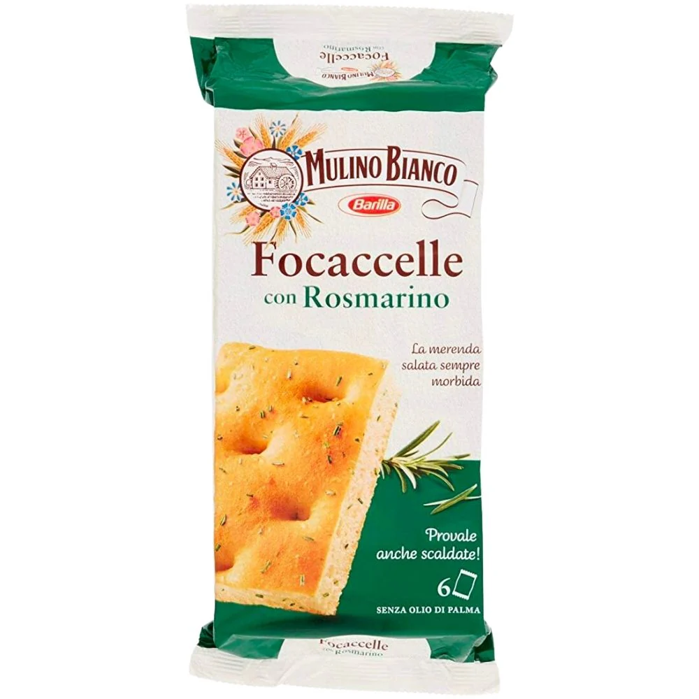 Focaccelle al Rosmarino Mulino Bianco, focacce con rosmarino da 198g