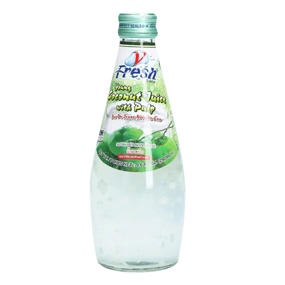 Fresh Coconut Drink With Pulp, bevanda al cocco con pezzi di nata di cocco da 290ml