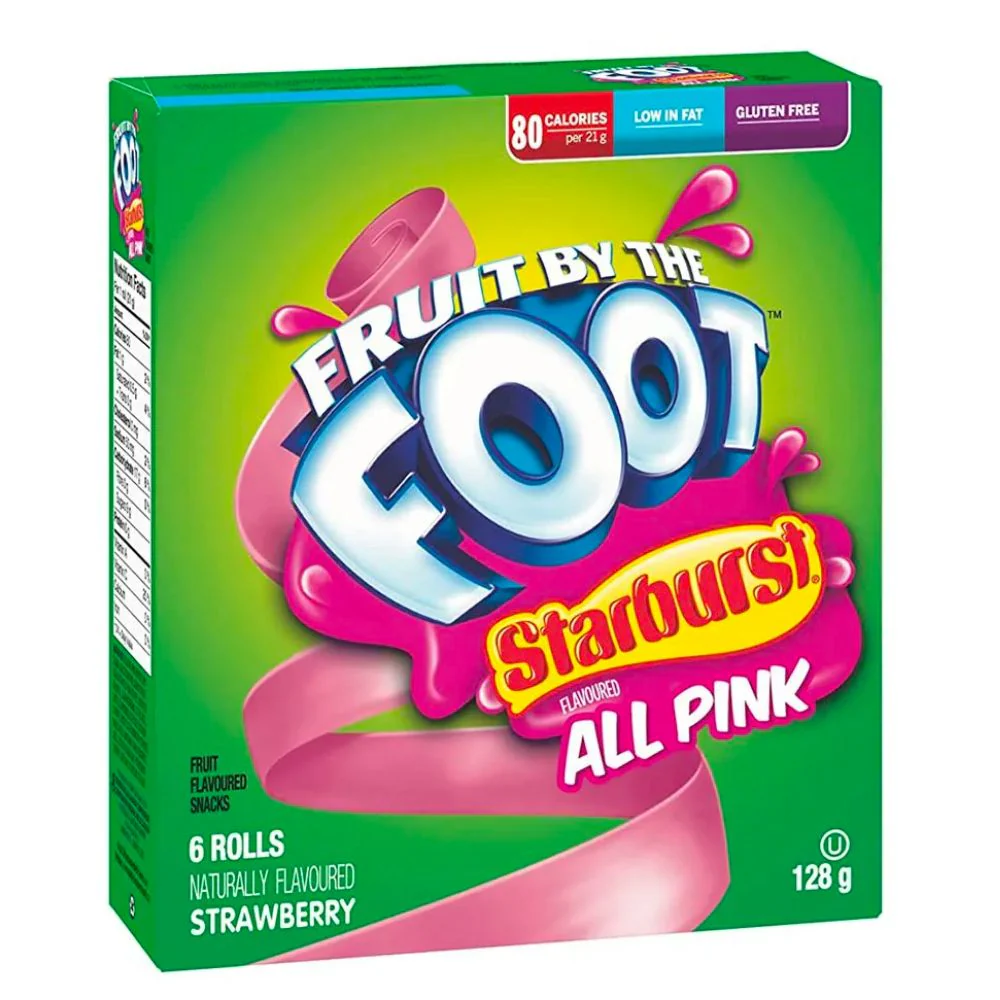 Fruit By The Foot Starburst, caramella gommosa al gusto Starburst alla fragola da 128g