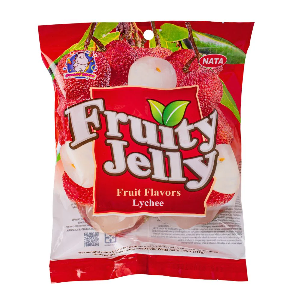 Fruity Jelly Lychee, gelatine al lychee da 312g