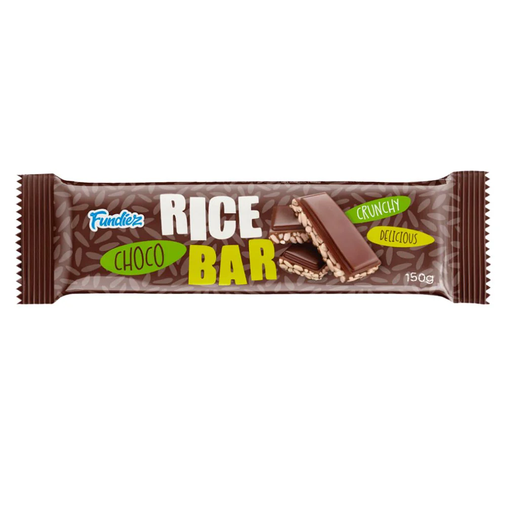 Fundiez Rice Bar, barretta di riso soffiato e cioccolato da 150g