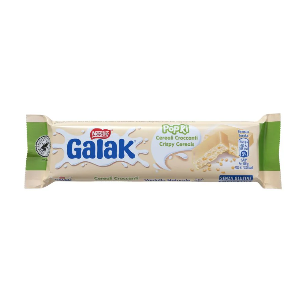 Galak Popri, cioccolato bianco con cereali croccanti da 40g