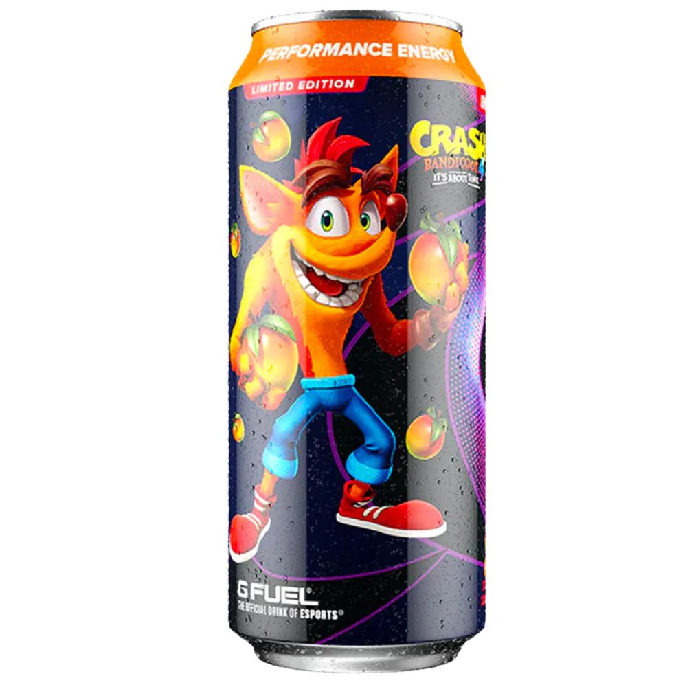 Gfuel Wumpa Fruit Crash Bandicoot, energy drink alla frutta da 473ml - LIMITED EDITION