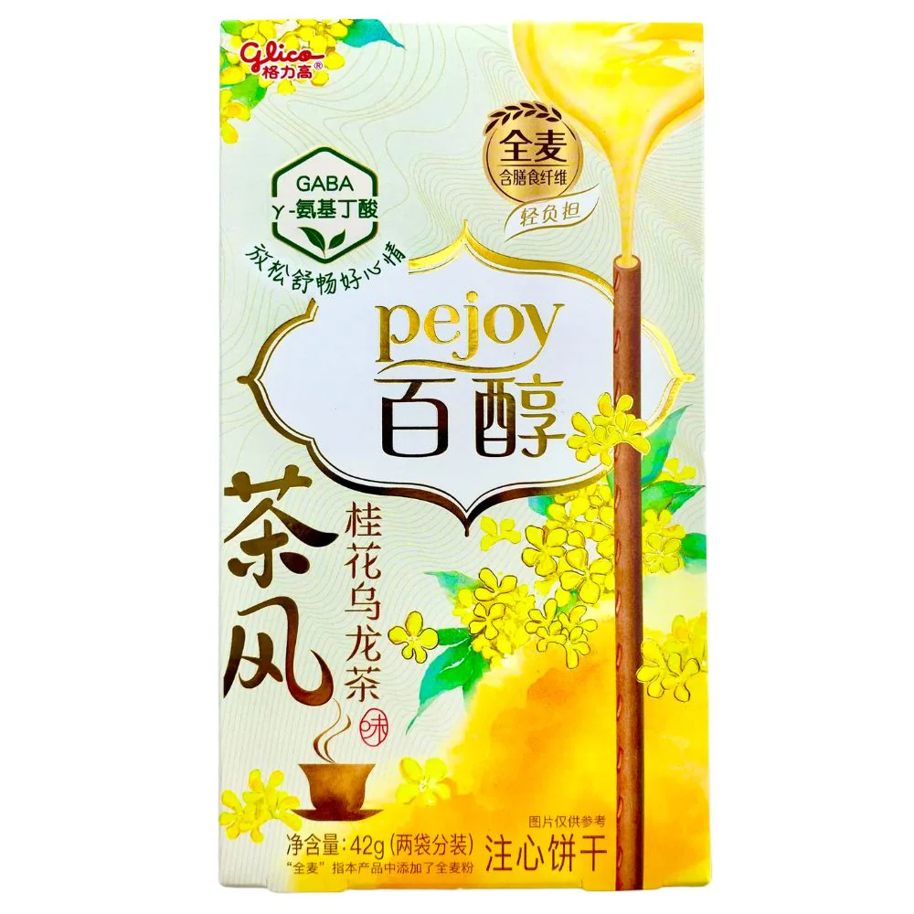 Glico Pejoy Tè Oolong, biscotti al gusto di tè osmanthus oolong da 42g