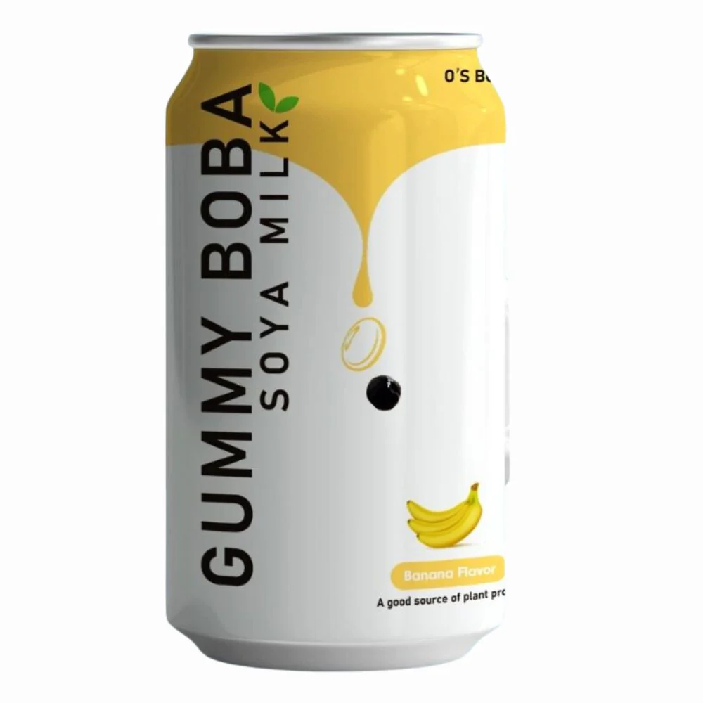 Gummy Boba Soy Milk Banana, bevanda alla soia al gusto di banana da 315ml