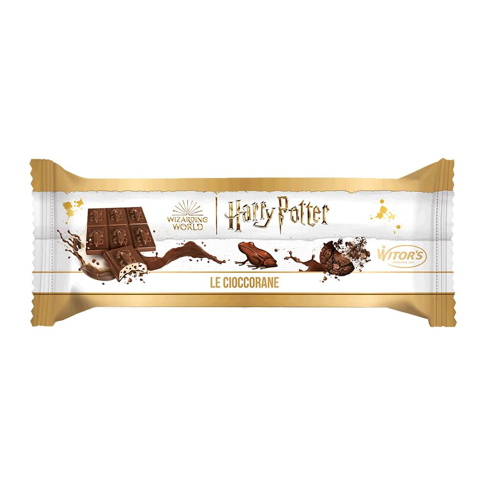 Harry Potter Cioccorane Bar, tavoletta di cioccolato al latte con cremoso ripieno al latte e granella di biscotto al cacao da 300g