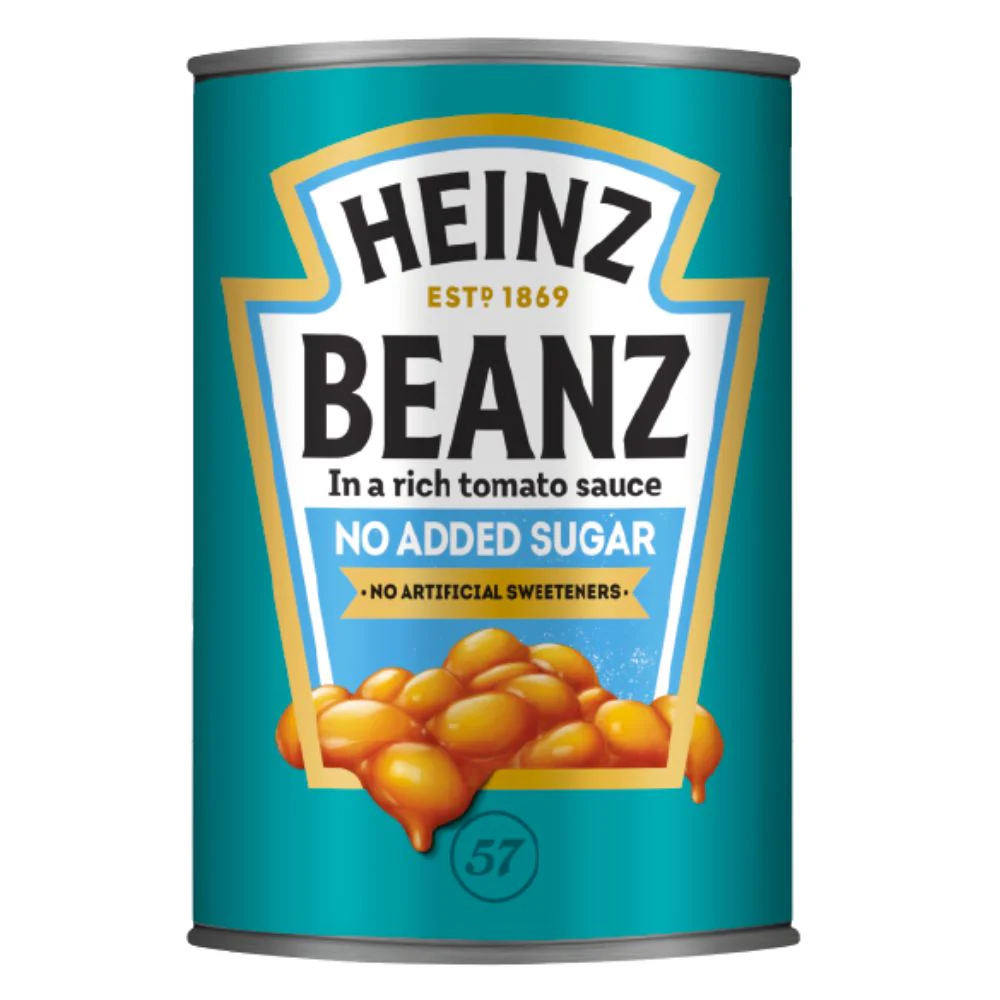 Heinz Beanz No Added Sugar, fagioli in salsa di pomodoro da 415g