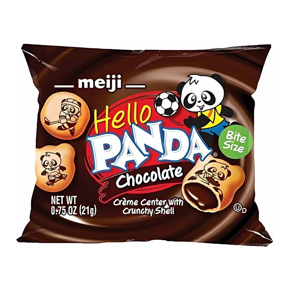 Hello Panda Chocolate Bite Size, biscotti ripieni di cioccolato da 21g