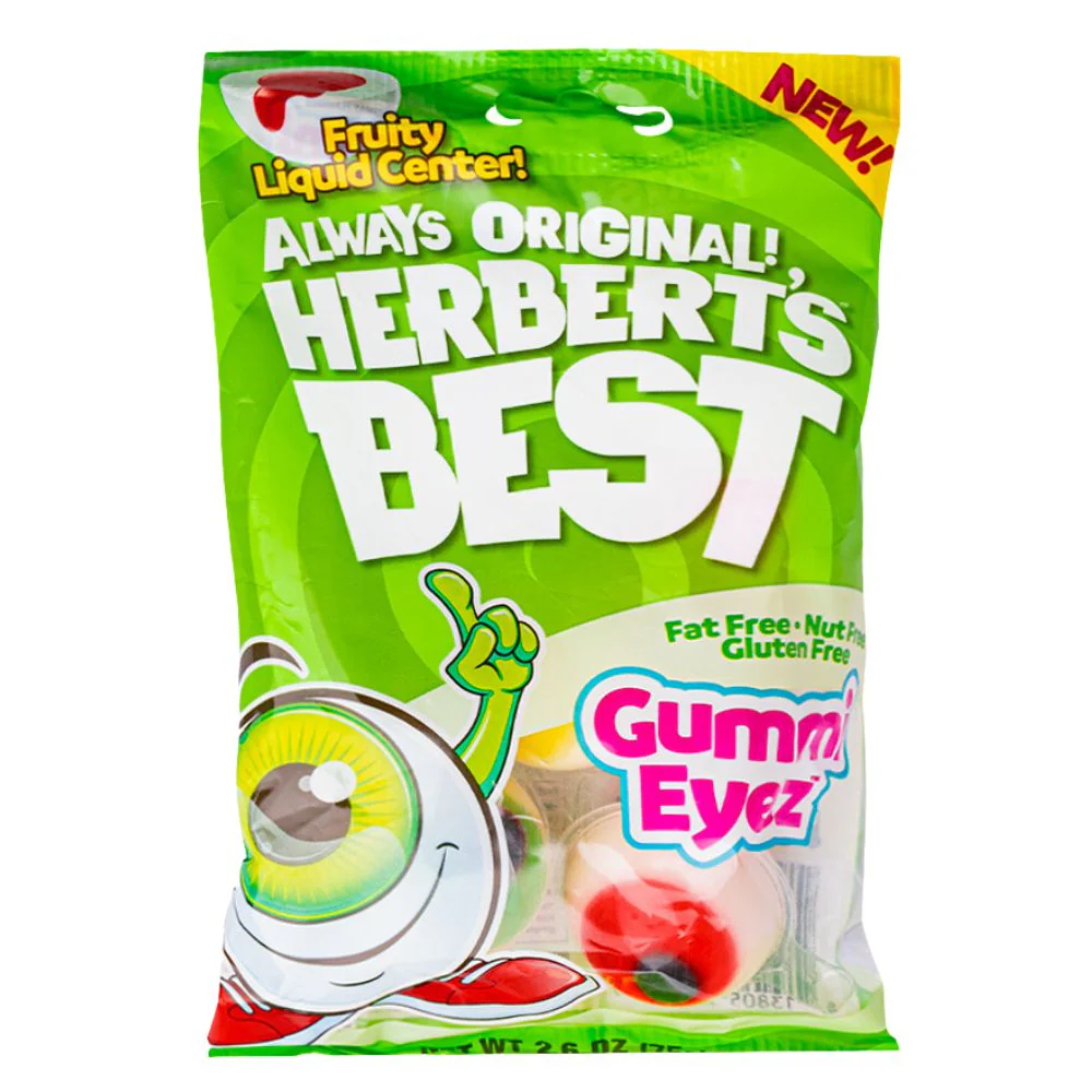 Gummi Eyez, caramelle ripiene di liquido alla frutta da 75g