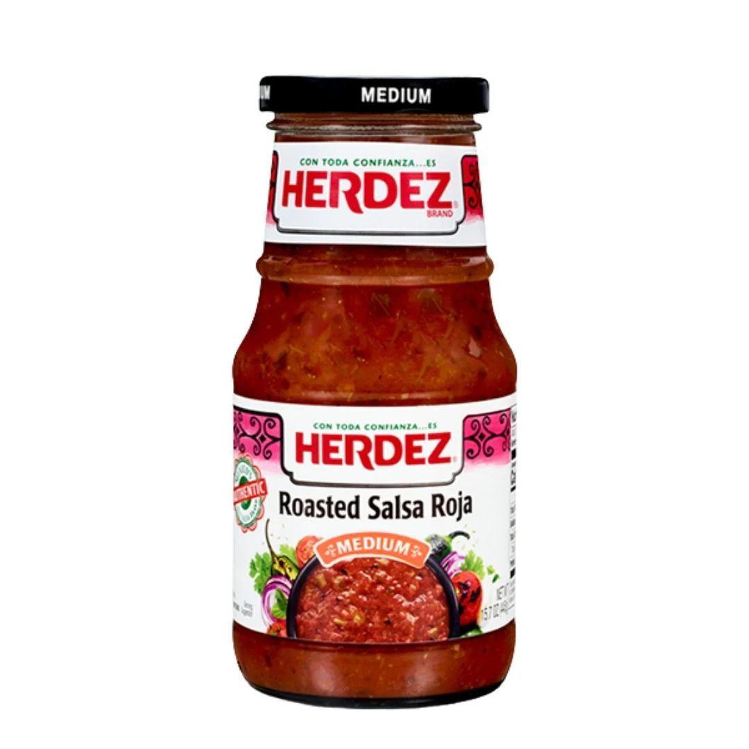 Herdez Roasted Salsa Roja Medium, salsa messicana piccante da 445g