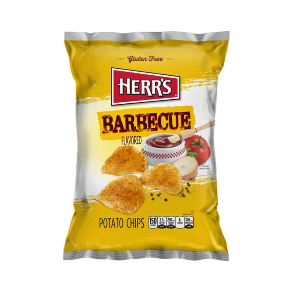 Herr's Barbecue Potato Chips, patatine al barbecue da 28g