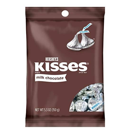 Hershey's Kisses Milk Chocolate Big Pack, cioccolatini al latte nel formato maxi