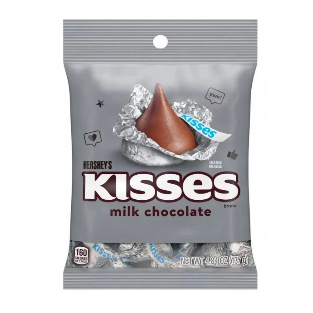 Hershey's Kisses Milk Chocolate, cioccolatini al latte da 137g