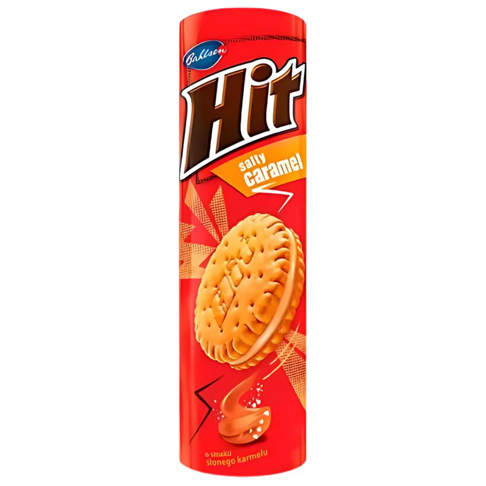 Hit Cookies Salted Carmel, biscotti con crema al caramello salato da 220g