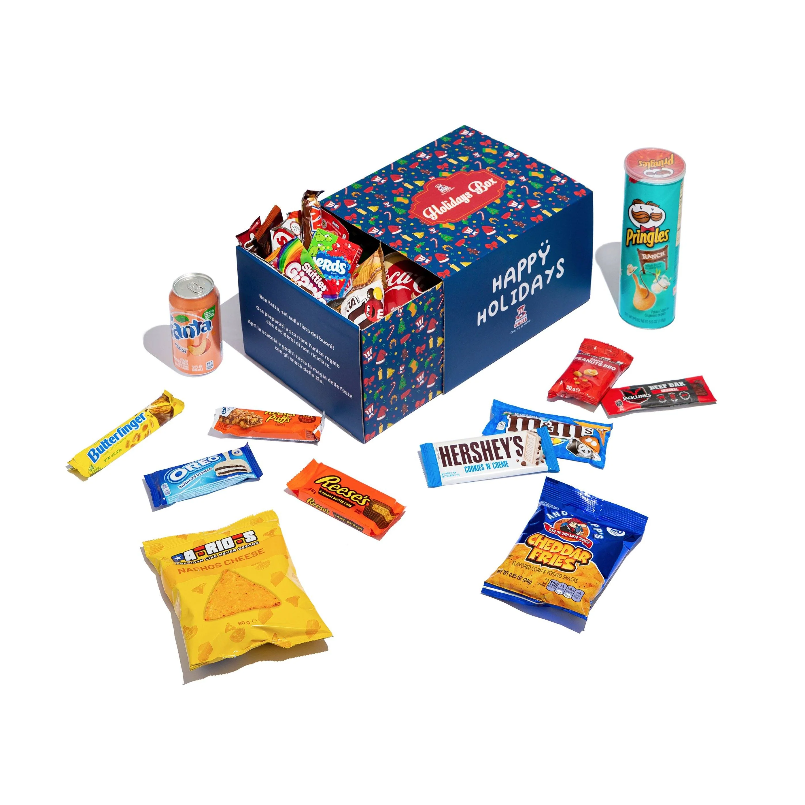 Holidays box, scatola a sorpresa da 40 prodotti dolci, salati e bevande - Image 3