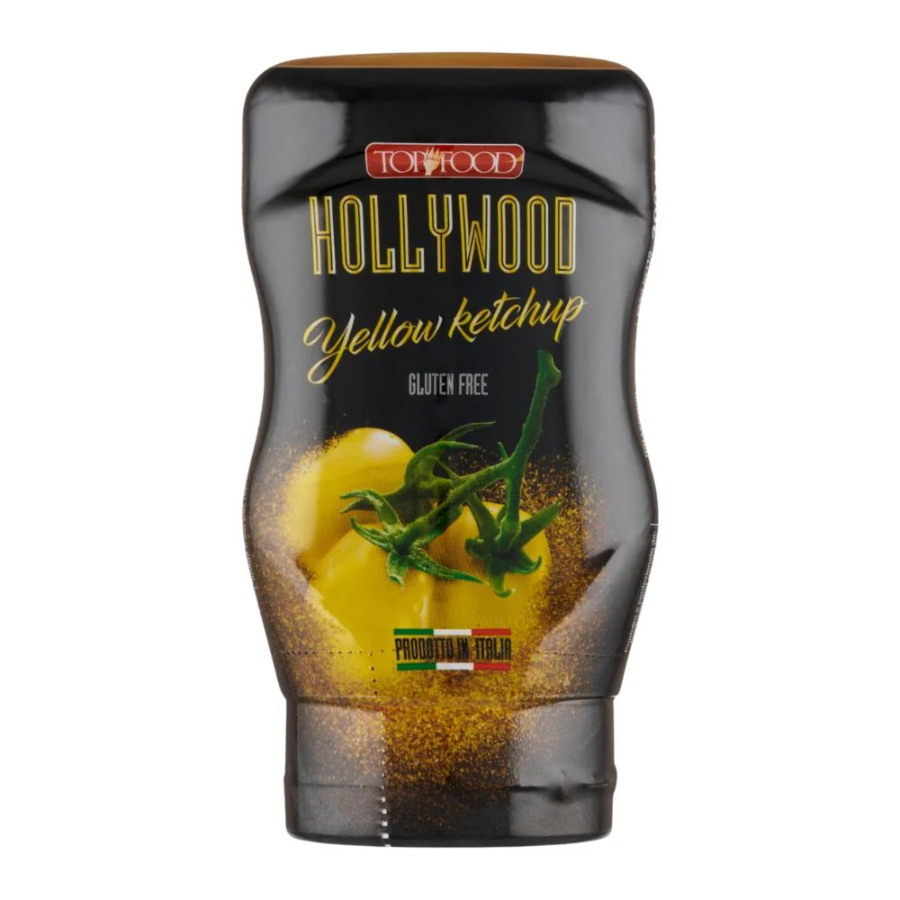 Top Food Hollywood Yellow Ketchup, salsa ai pomodori gialli da 300g