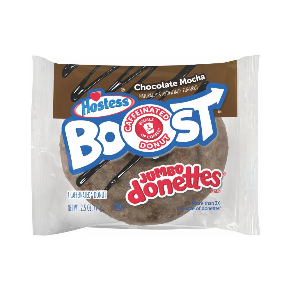 Hostess Boost Jumbo Donettes Chocolate Mocha, ciambella al cioccolato gusto mocha da 71g