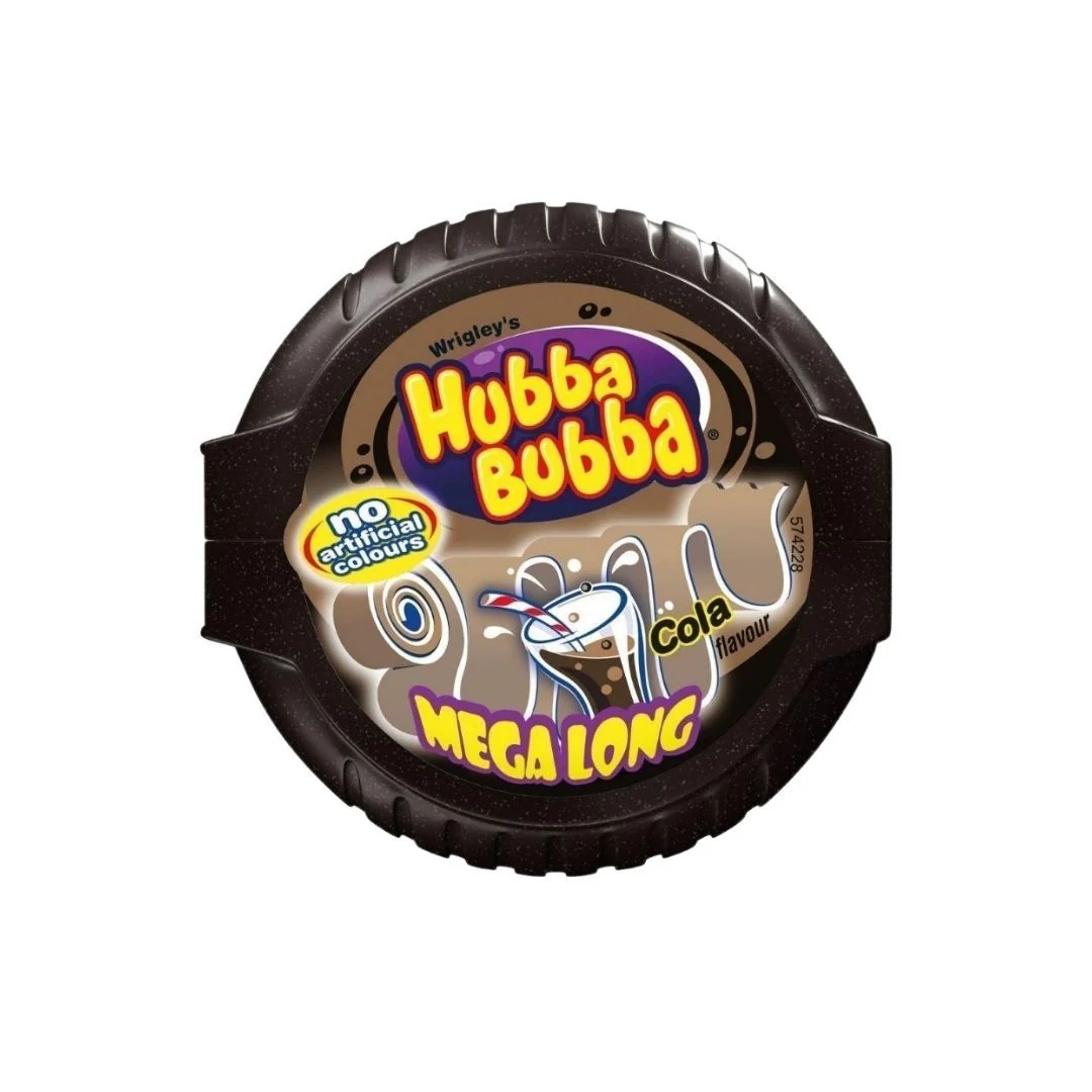 Hubba Bubba Coca Cola Mega Long Tape, chewing gum alla coca cola da 56g