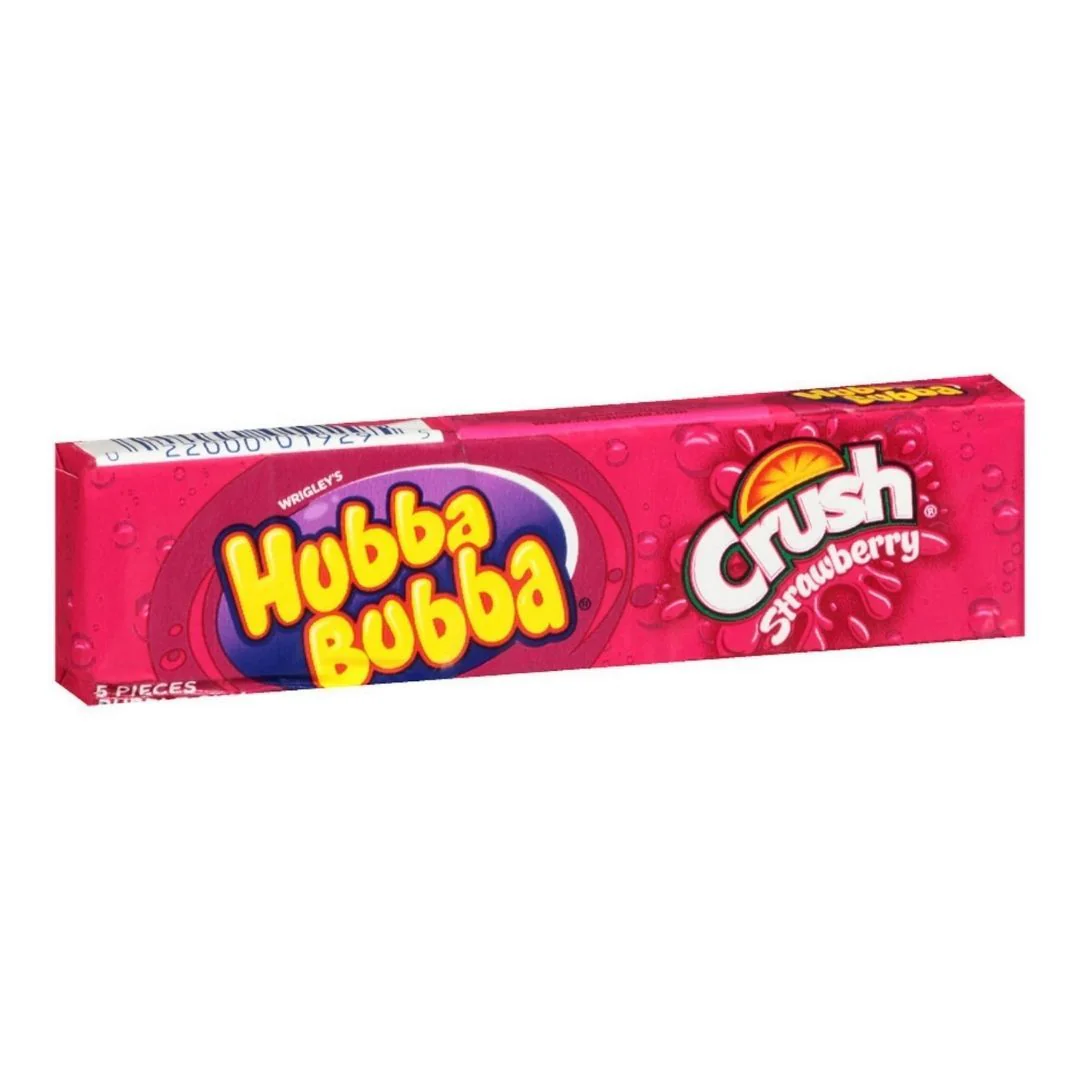 Hubba Bubba Crush Strawberry, chewing gum alla fragola da 42g