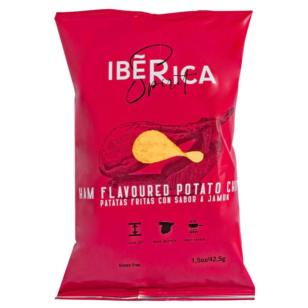 Iberica Chips Jamon, patatine al gusto di prosciutto da 42.5g