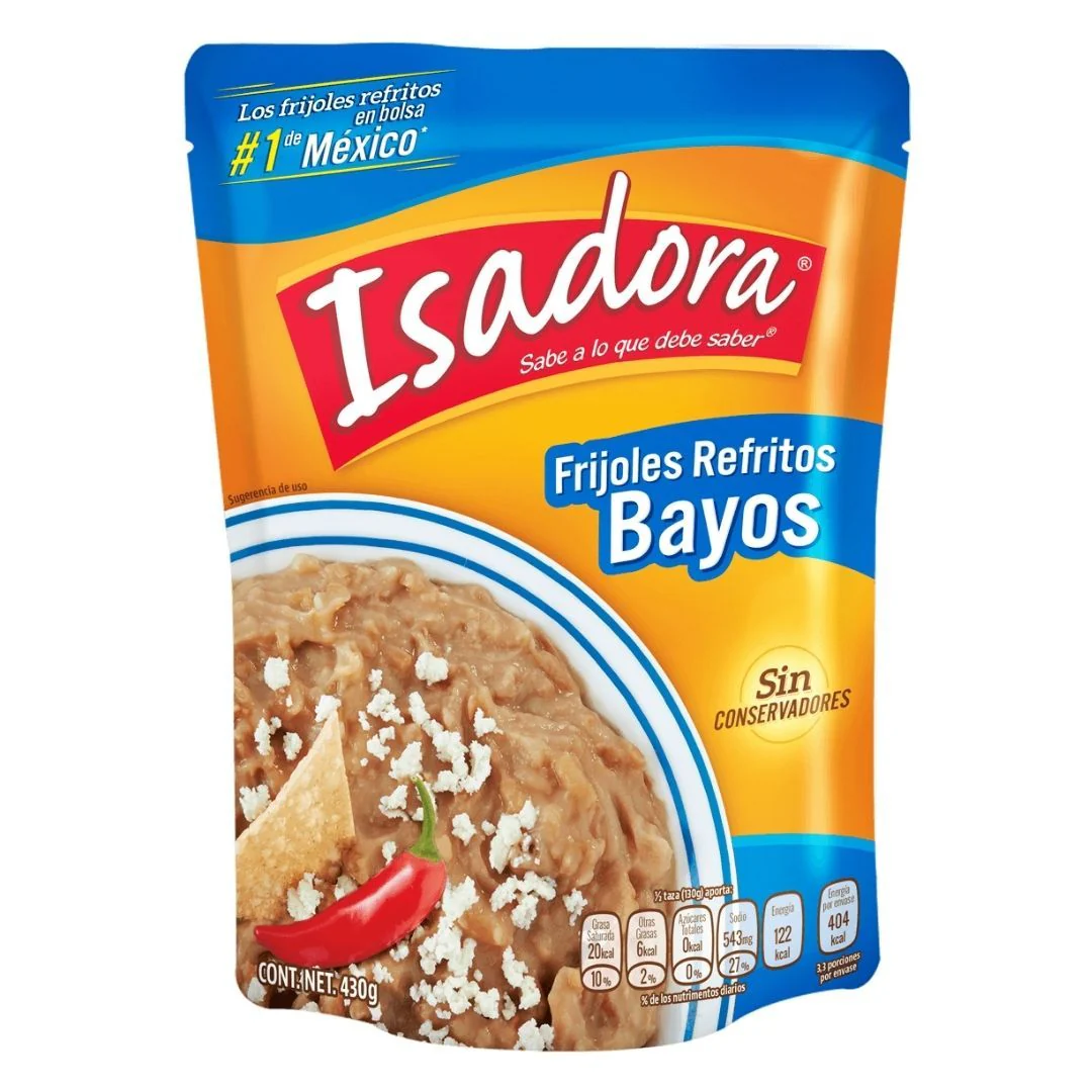 Isadora Frijoles Refritos Bayos, vellutata di fagioli da 430g