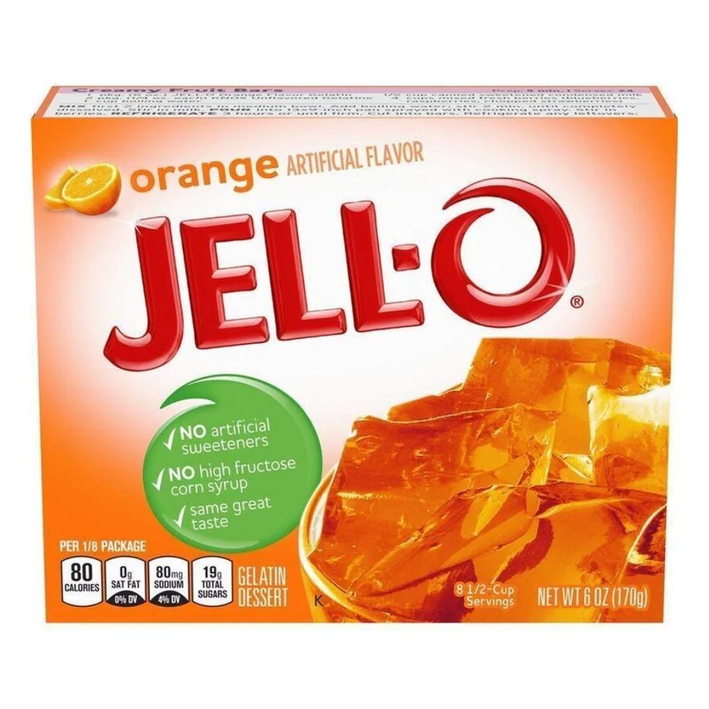 Jell-o Orange, gelatina per dolci all'arancia da 170g