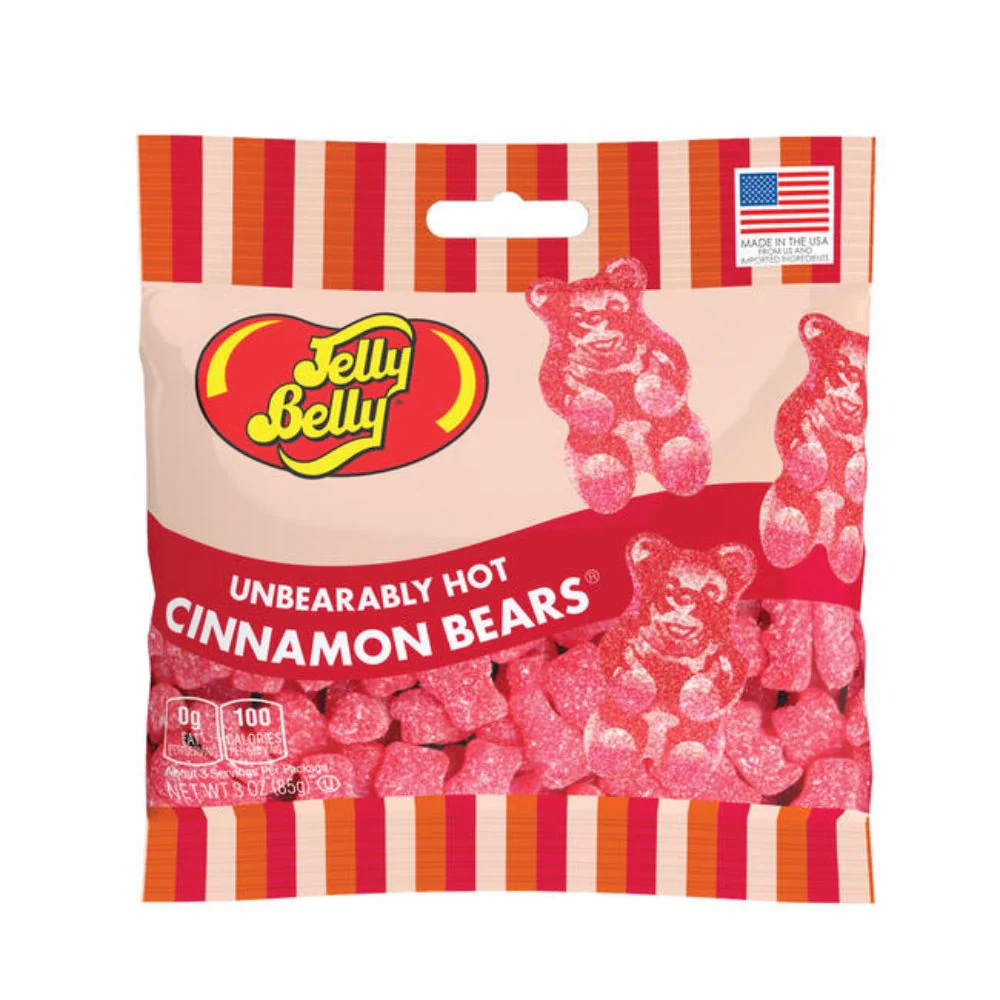 Jelly Belly Bears Cinnamon, orsetti gommosi piccanti alla cannella da 85g