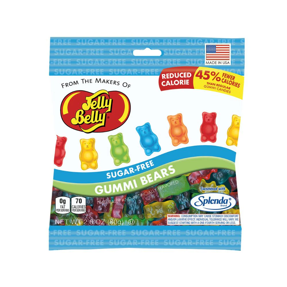Jelly Belly Bears, orsetti gommosi alla frutta senza zucchero da 80g