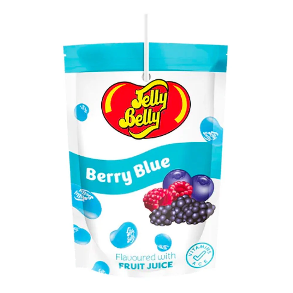 Jelly Belly Berry Blue Fruit Juice, succo di frutta ai mirtilli da 200ml
