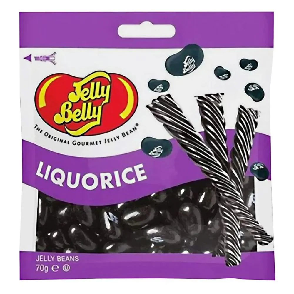 Jelly Belly Liquorice, caramelle alla liquirizia da 70g