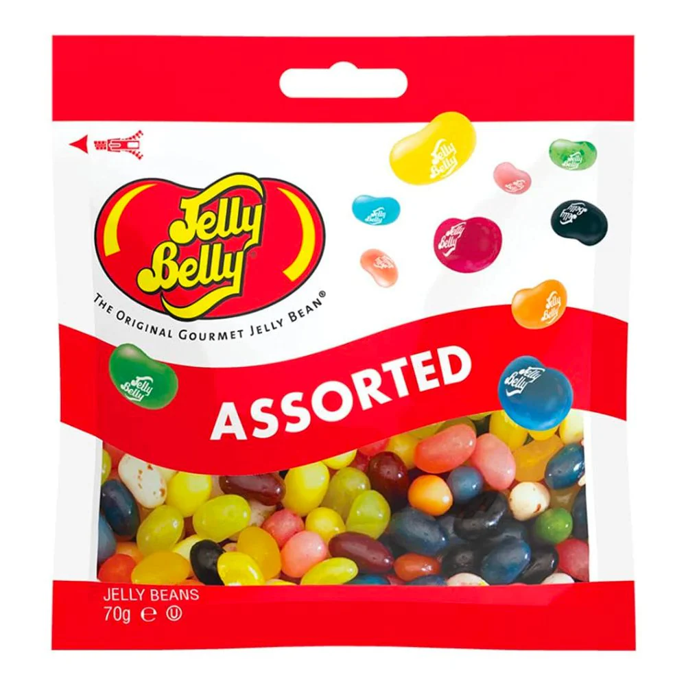 Jelly Belly Assorted, caramelle assortite ai gusti fruttati da 70g