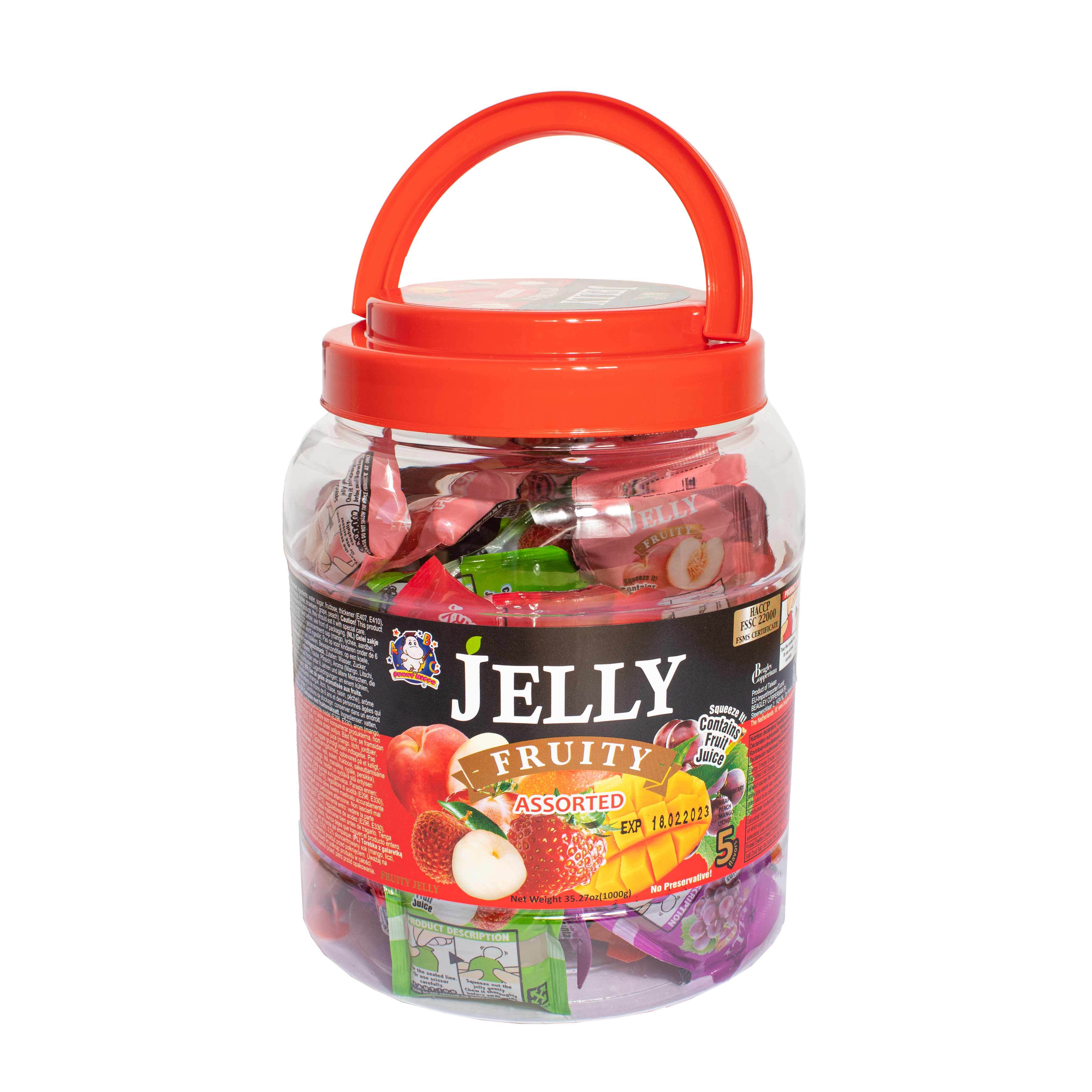Jelly Fruity Assorted, gelatine alla frutta da 1Kg