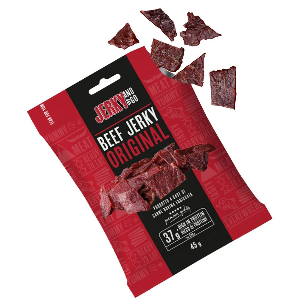 Jerky and Go Beef Jerky Original, carne secca di manzo da 45g - Image 2